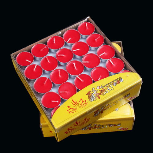 佛燈酥油燈香薰蠟防風24小時蓮花燭臺家用長明燈100粒蠟燭燈用品